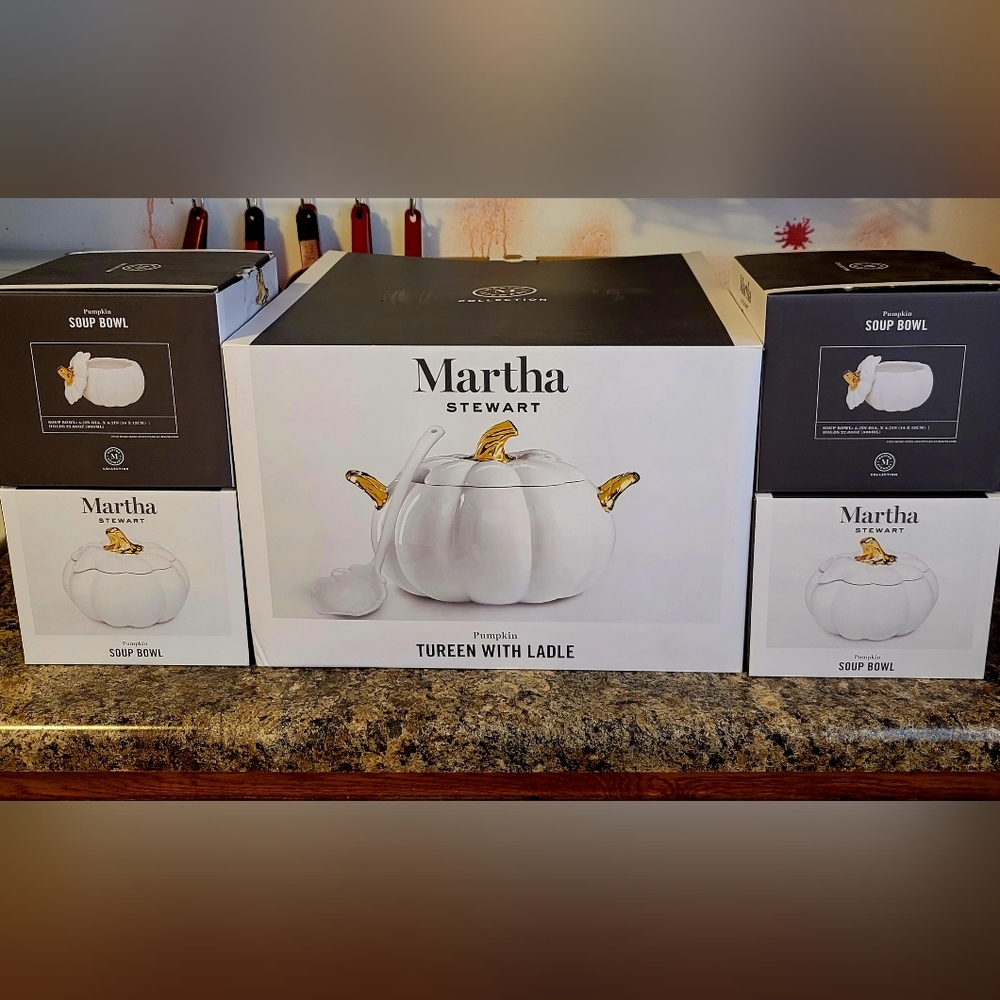 Martha Stewart Pumpkin Soup Set